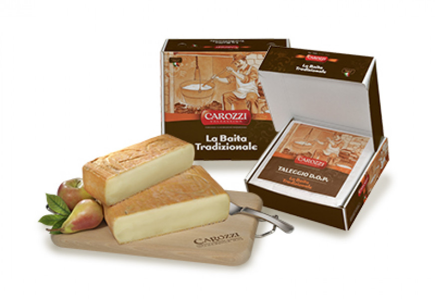 Taleggio DOP "Alla Baita" Carozzi, Herstellung nach alter Rezeptur "Alla Baita Tradizionale"