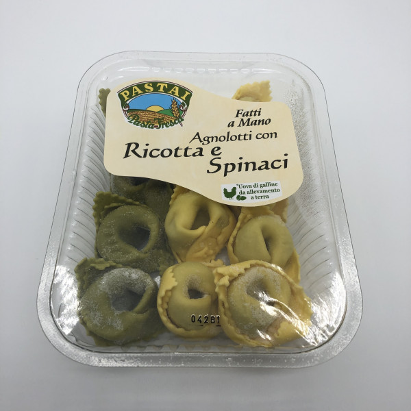 Agnolotti con Ricotta e Spinaci, Handgemachte Frischpasta