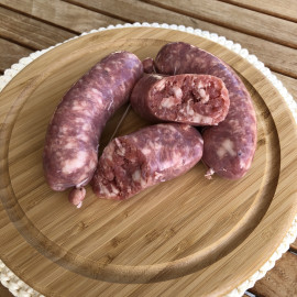 Salsiccia Salamella Nostrano, Salsiccia / Grillierst ohne Knoblauch (FRISCHEPRODUKT! Bitte beachten: nur auf Bestellung!)